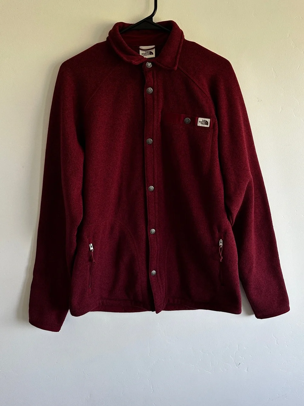 The North Face Men’s Gordon Lyons Shacket Maroon Red - Small